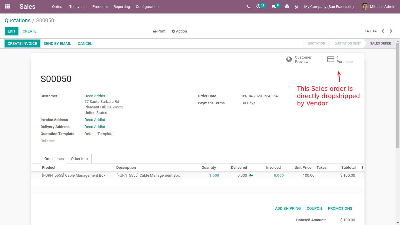 Quotations in odoo website