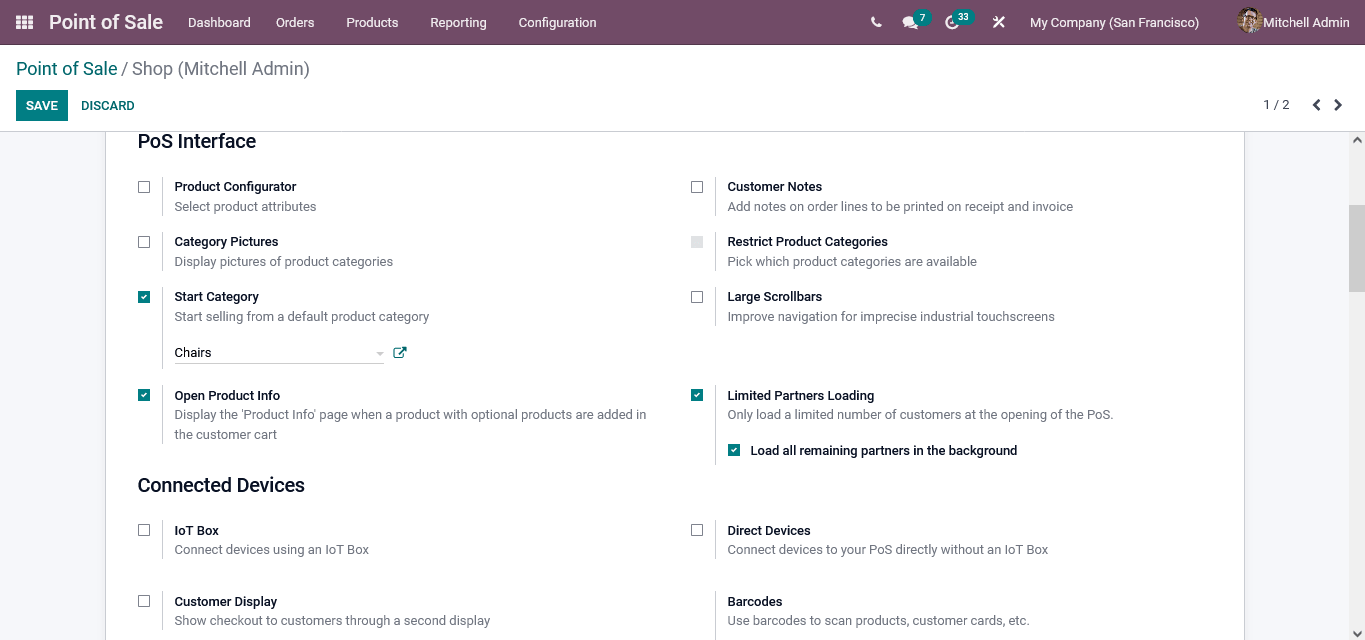 load customer odoo 15 POS